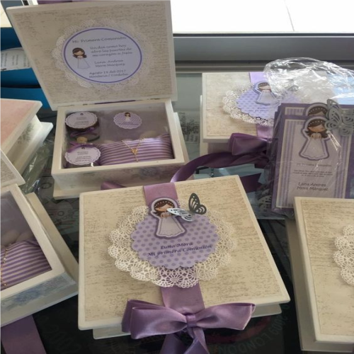 Dulzura Artesanal Branding Kit Personalizado de Souvenir para primeras comuniones